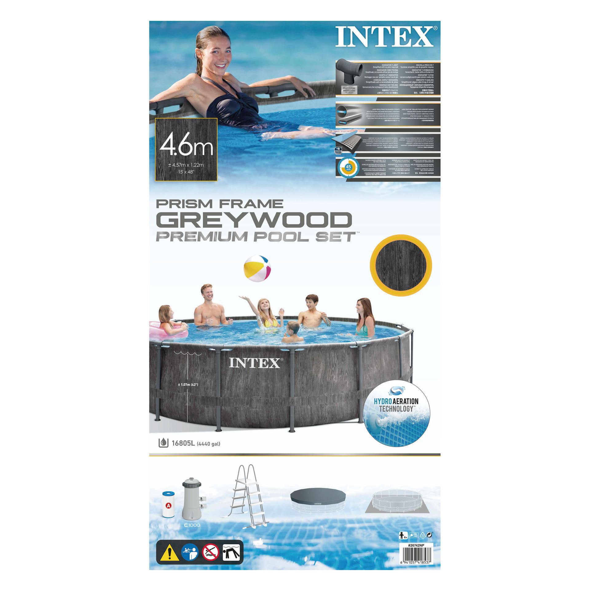 pool set Intex greywood prism frame premium