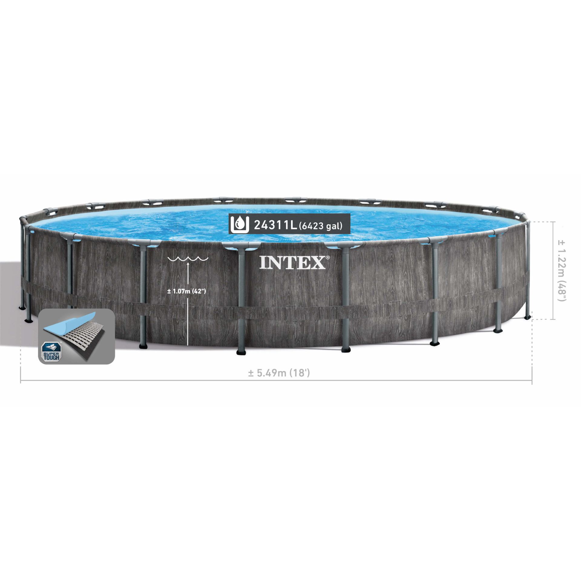 pool set greywood prism frame premium