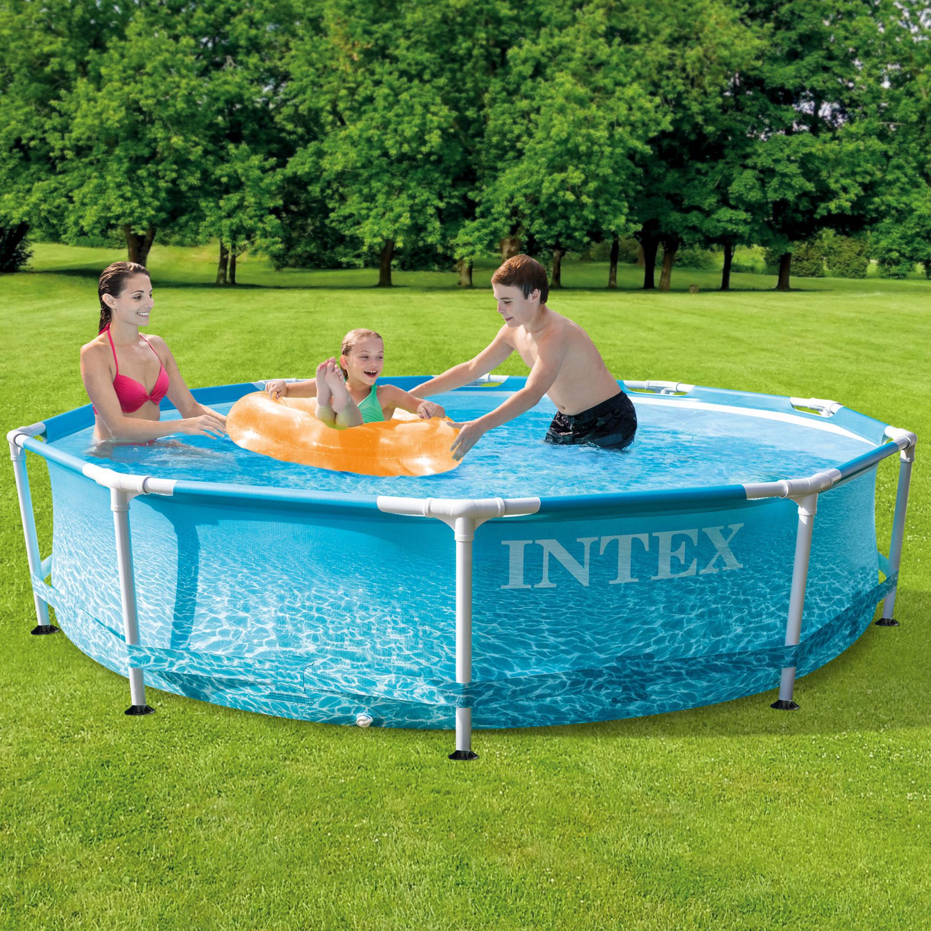 Intex beachside metal frame pool set goedkoop