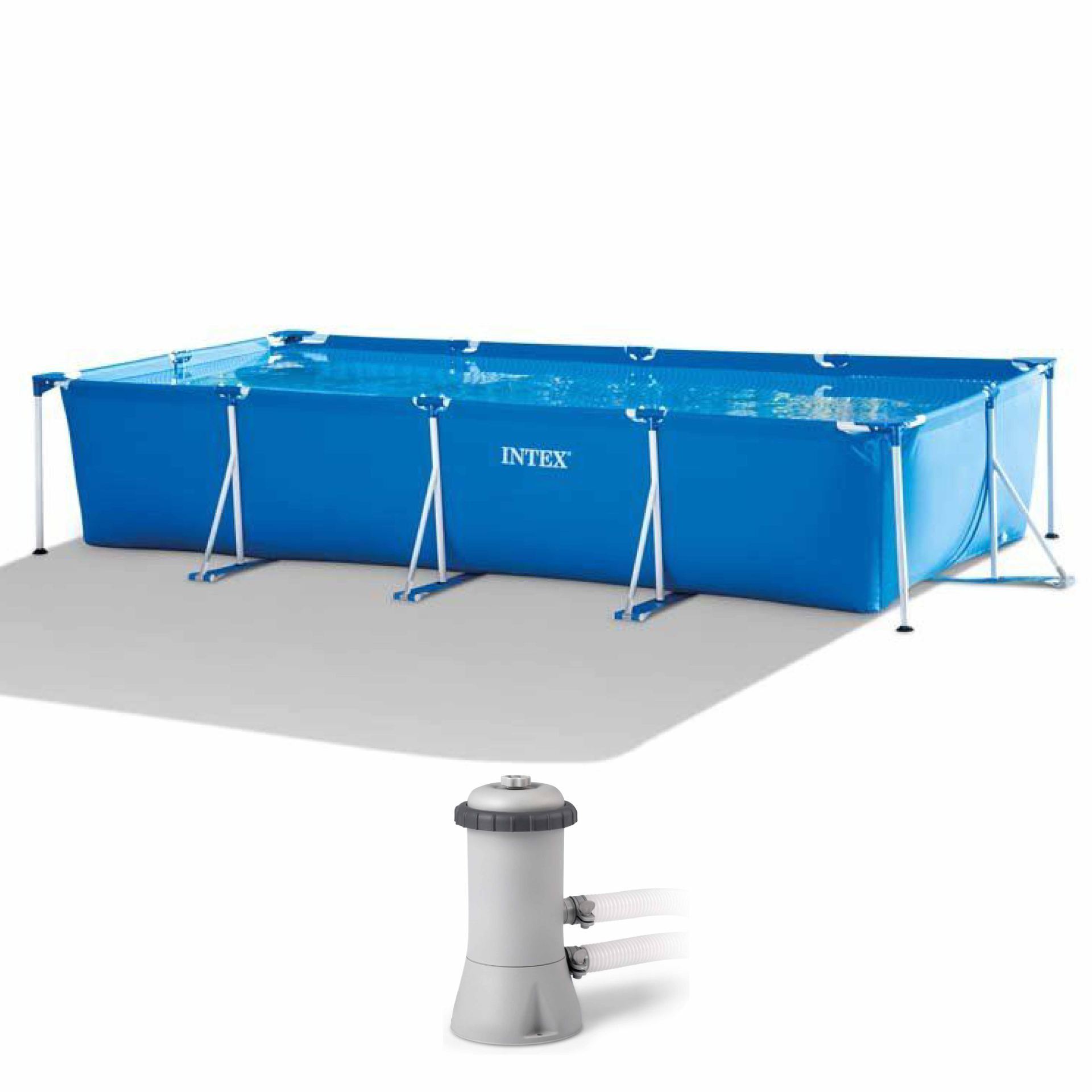 Intex rectangular frame pool set 450x220x84cm